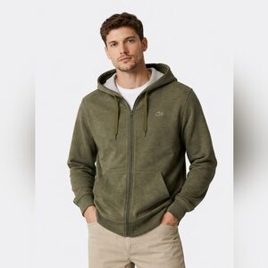 Lacoste Men's Green Hoodie Sweater